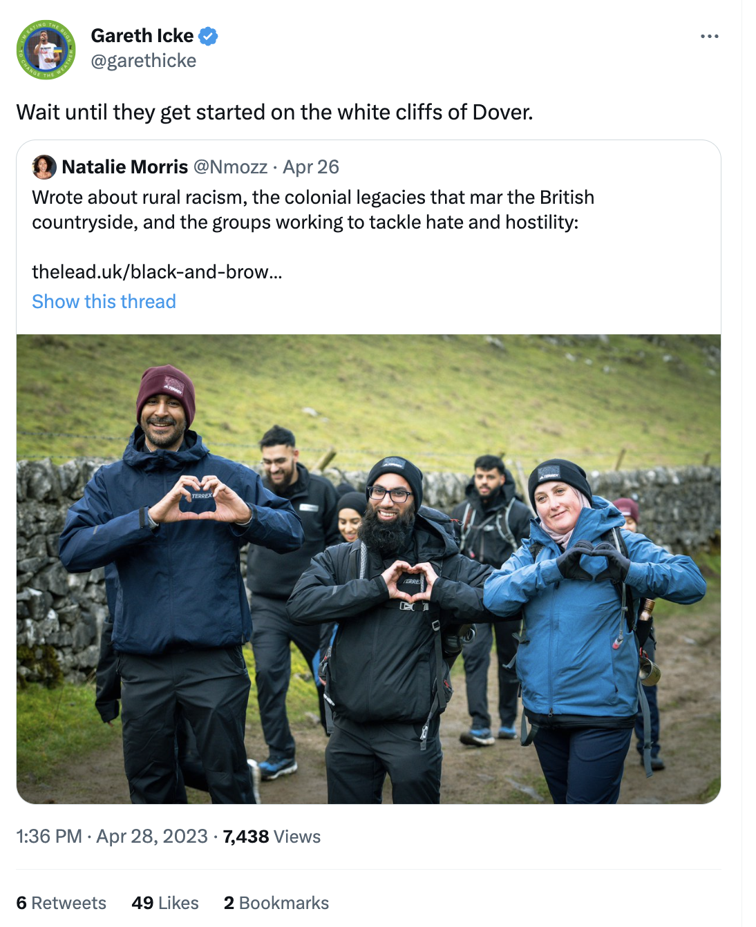 Gareth Icke tweet